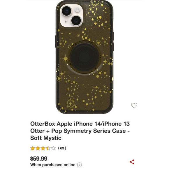 OTTERBOX Other - Otterbox+pop socket iPhone 13,14 case